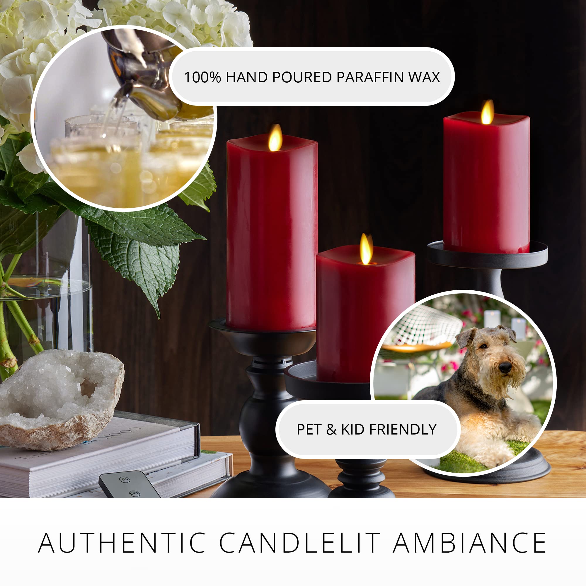 Luminara Real Flame-Effect technology for lifelike flicker