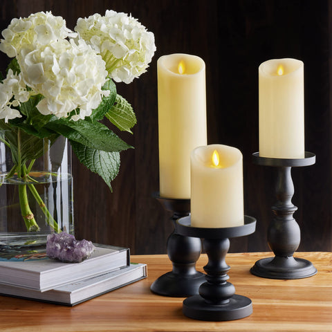 Luminara real wax look LED candle for safe ambiance.