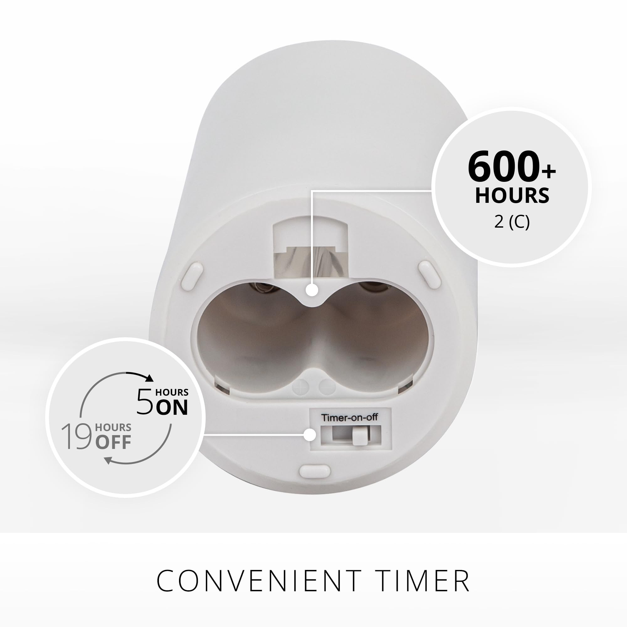 Luminara remote control compatibility enables convenient control from across the room.