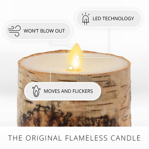 Luminara remote-ready candle for easy power control (remote sold separately)