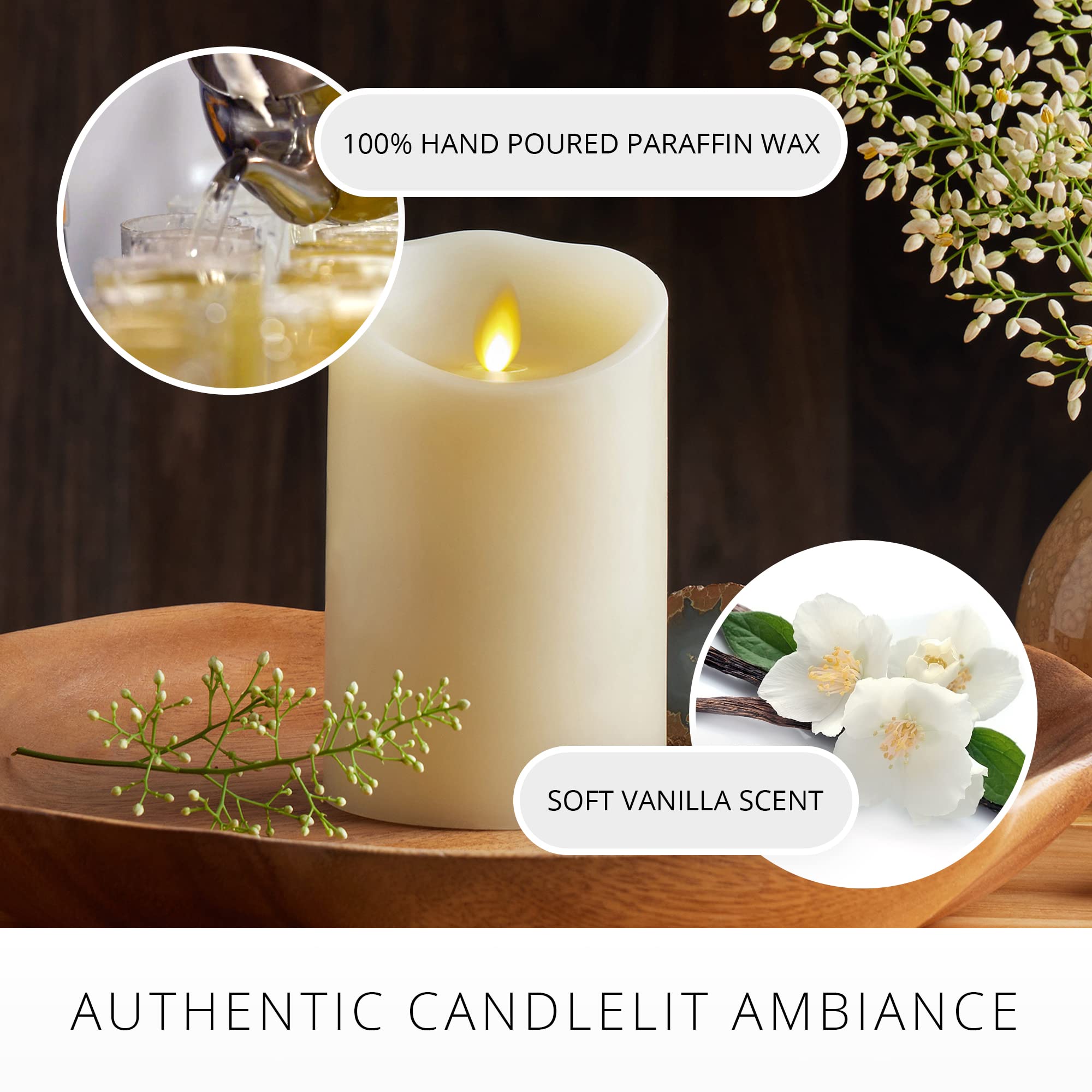 Luminara candle compatible with remote control for easy use