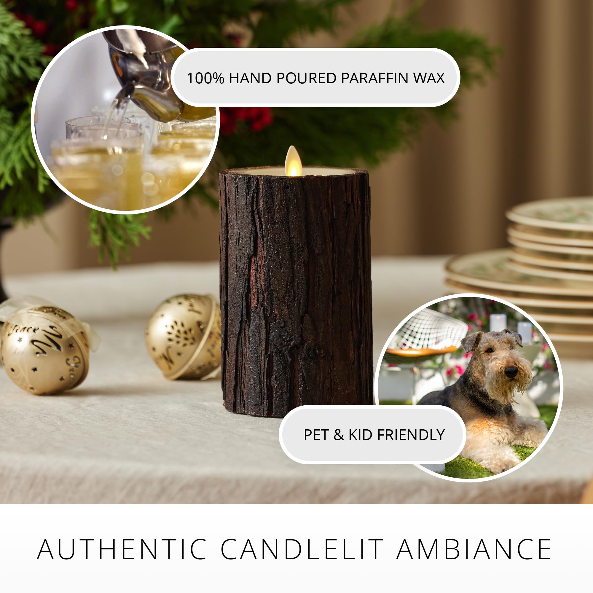 Luminara safe-for-kids-and-pets ivory candle for family spaces