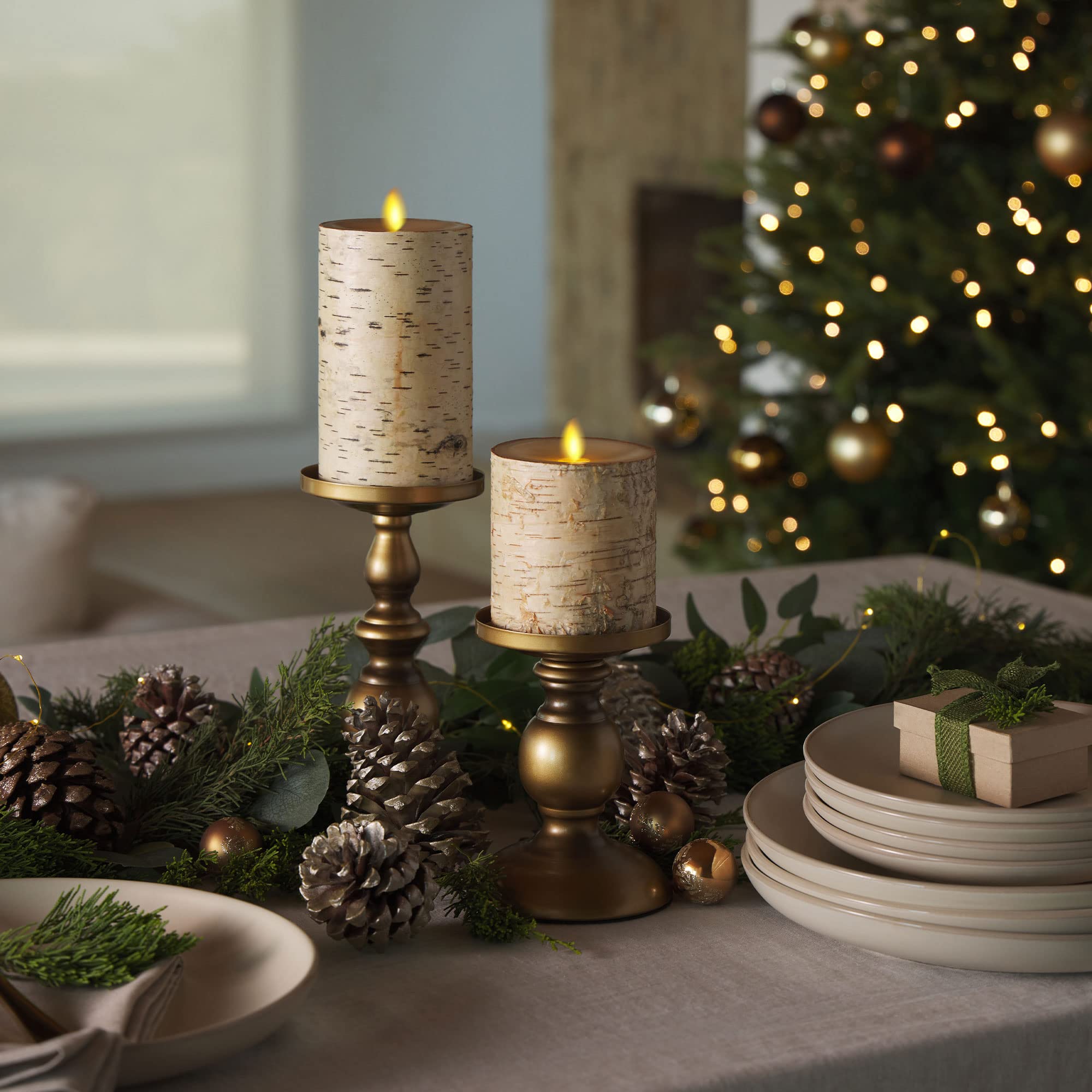 Luminara flameless candle safe for homes with kids and pets.
