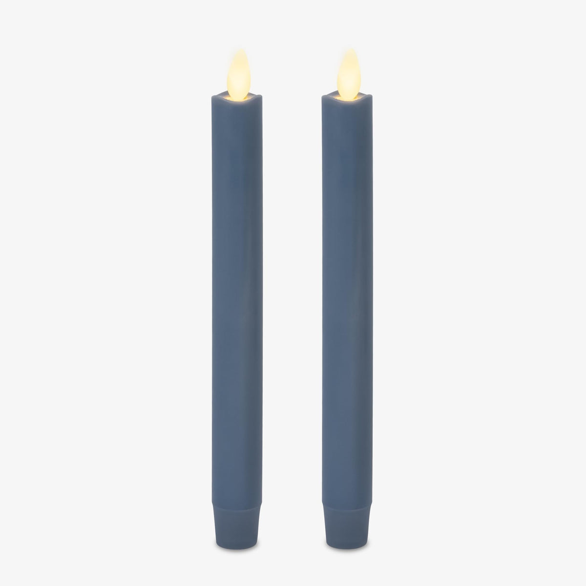 Luminara Spring Lake taper candle front view with safe ambiance