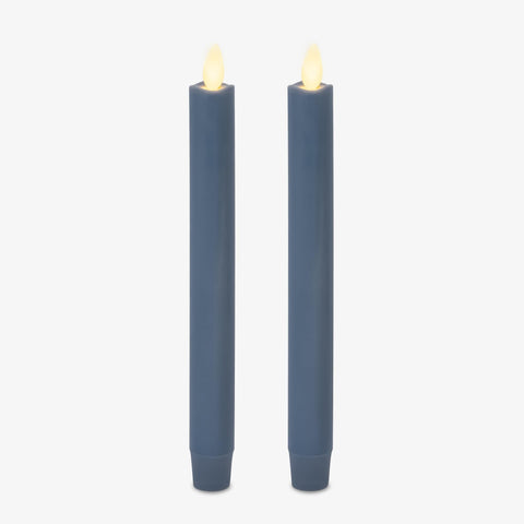 Luminara Spring Lake taper candle front view with safe ambiance