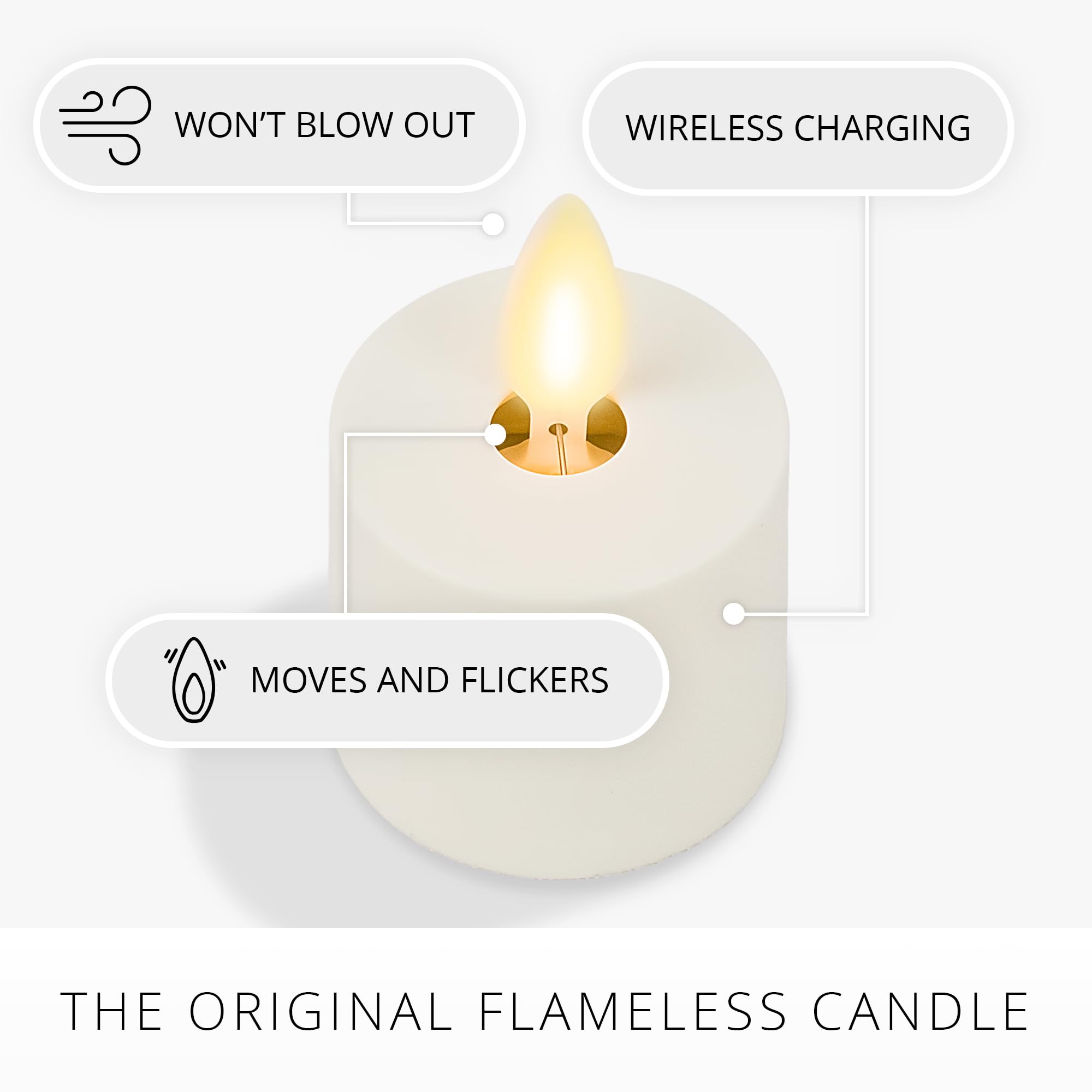 Luminara four-pack tealights ready for gifting or daily use.