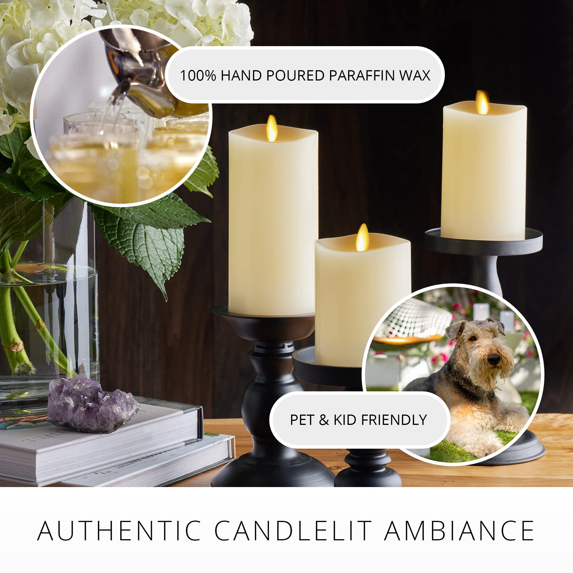 Luminara timer feature automates on/off for convenient daily use
