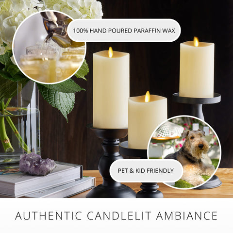 Luminara timer feature automates on/off for convenient daily use