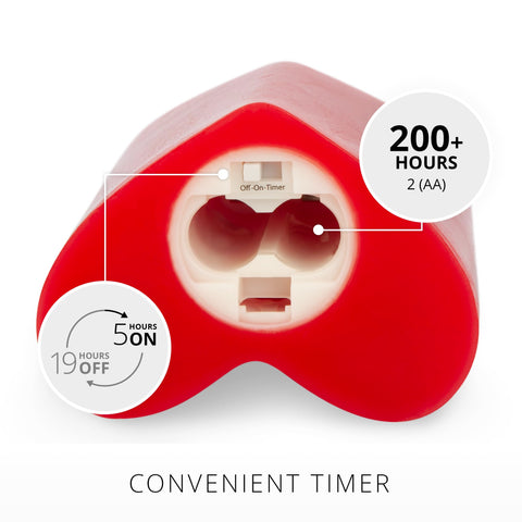 Luminara Valentines collection heart candle elevates mood lighting in moments.