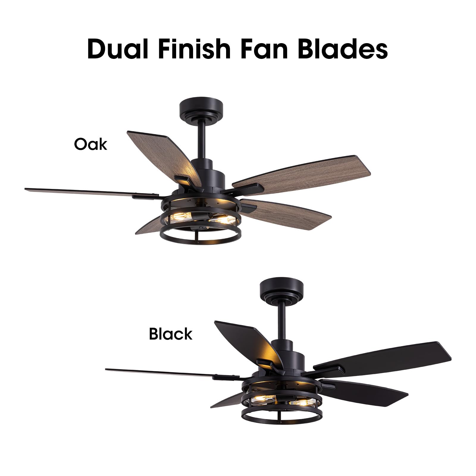 LuminFan reversible DC motor supports summer downdraft and winter updraft