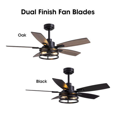 LuminFan reversible DC motor supports summer downdraft and winter updraft