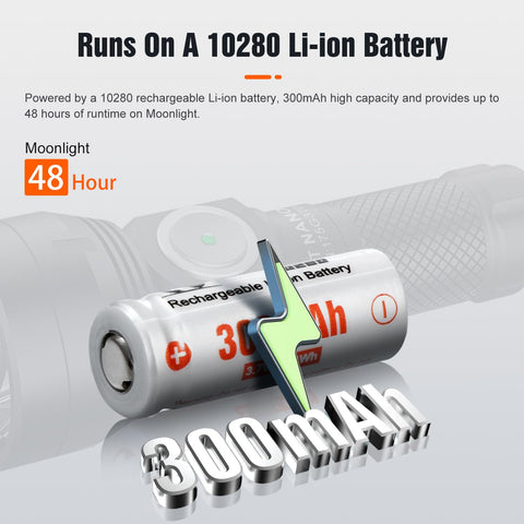 Lumintop GT Nano five-mode control adapts brightness on the go.