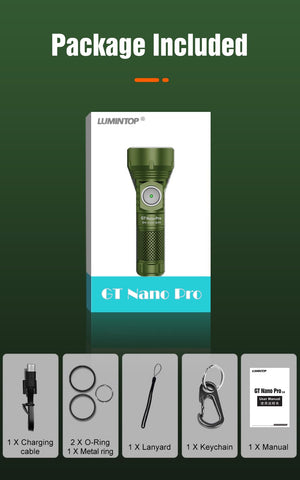 Lumintop GT Nano Pro3.0 five-mode versatility for subtle to high-intensity tasks.