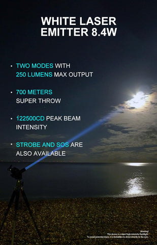 Lumintop Thor MINI bezel detail emphasizing durable aluminum construction.