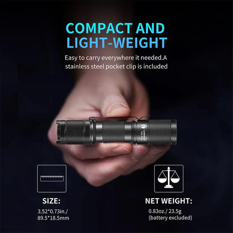Lumintop Tool AA 2.0 five modes and memory feature illustrated for quick use.