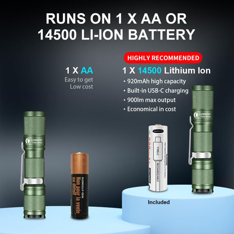 LUMINTOP Tool AA 3.0 aluminum body feels rugged