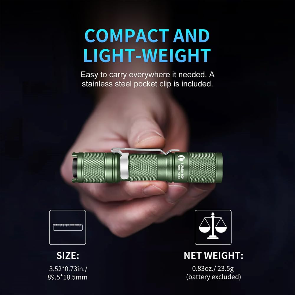 LUMINTOP Tool AA 3.0 with magnetic tail enabling hands-free lighting