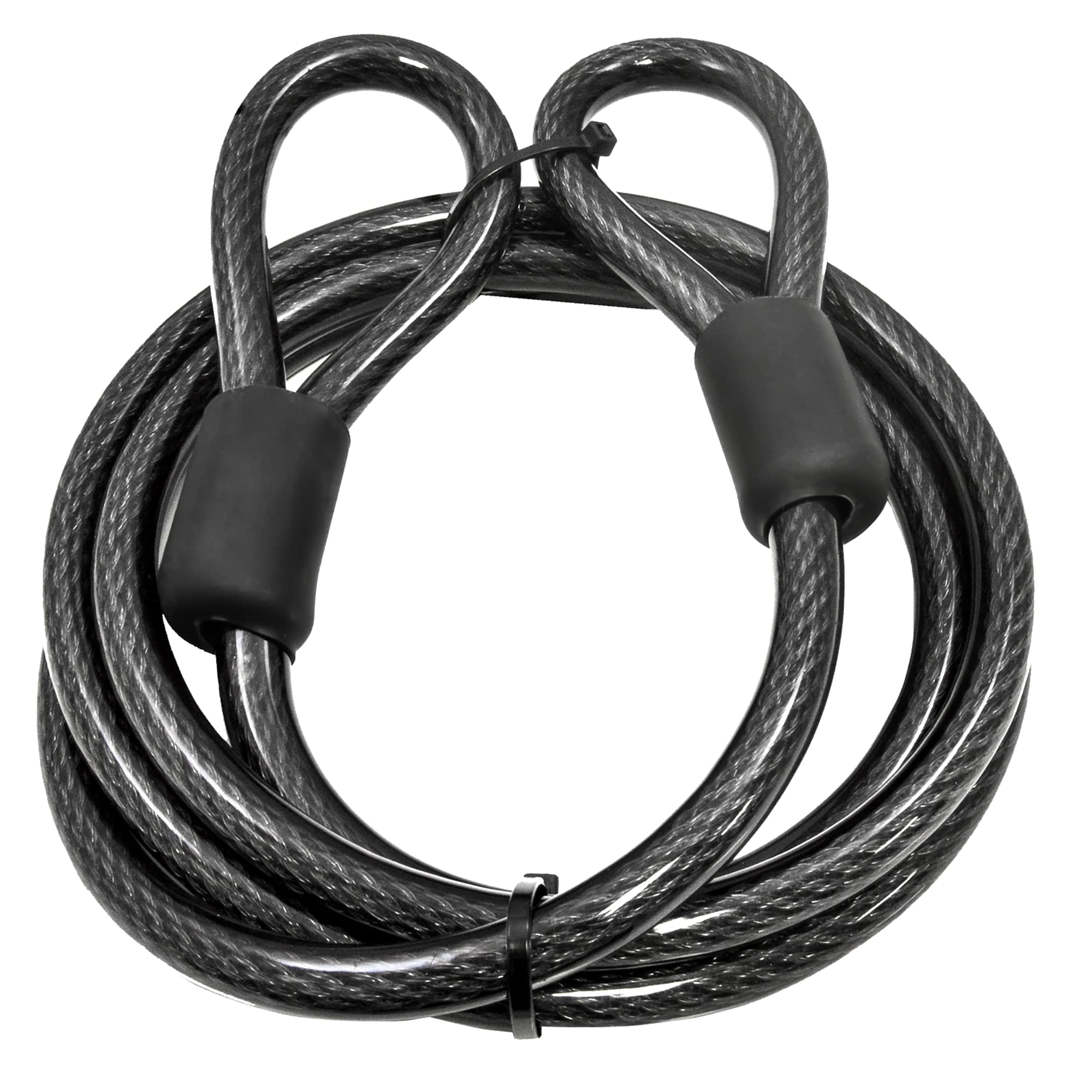 Lumintrail 12mm security cable coiled for secure bike storage