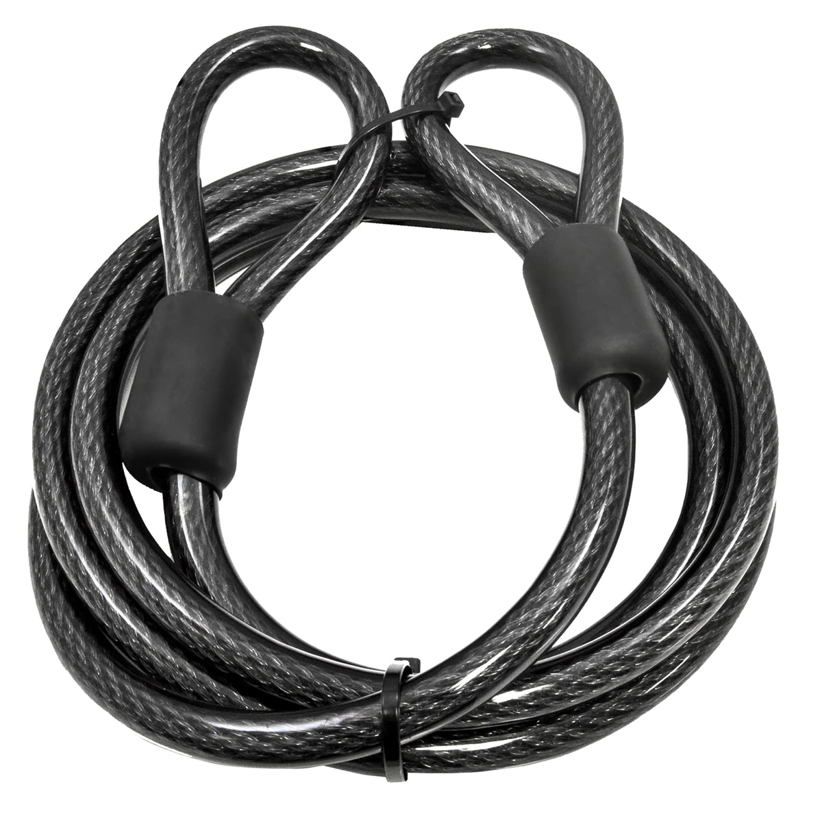 Lumintrail 12mm security cable coiled for secure bike storage