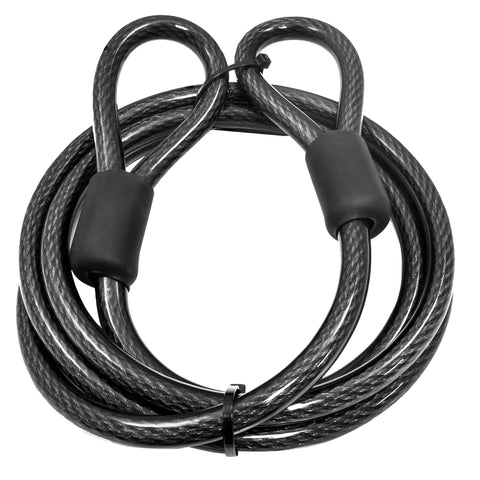 Lumintrail 12mm security cable coiled for secure bike storage