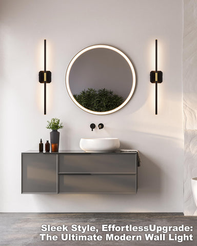 LUMINZENLUX battery wall sconce bathroom illumination offers compact, moisture-friendly lighting.