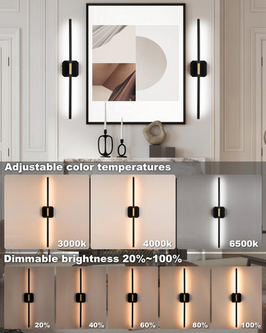 LUMINZENLUX battery wall sconce in gold finish complements contemporary decor seamlessly.