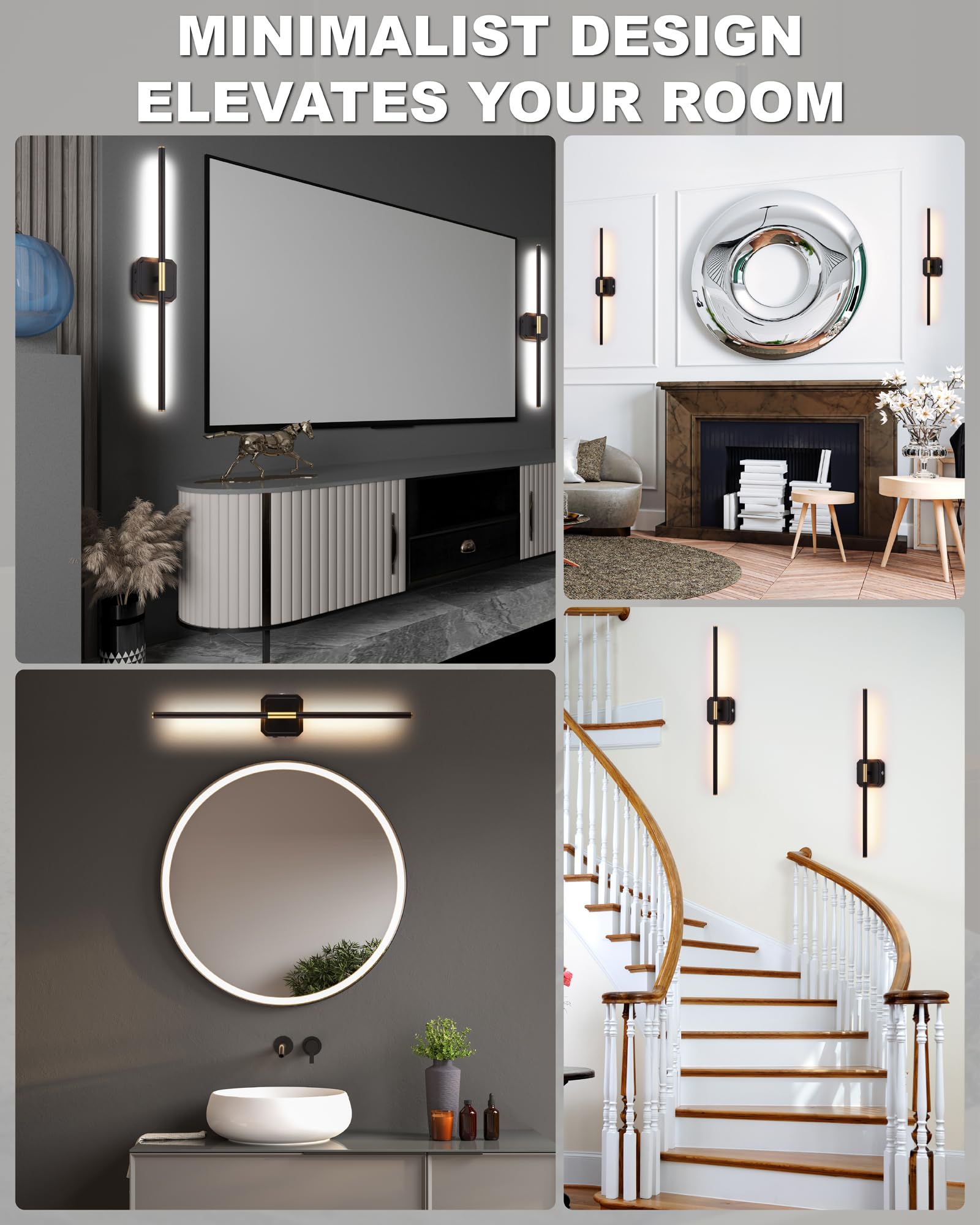 LUMINZENLUX battery wall sconce remote-control enables hands-free dimming and timer use.