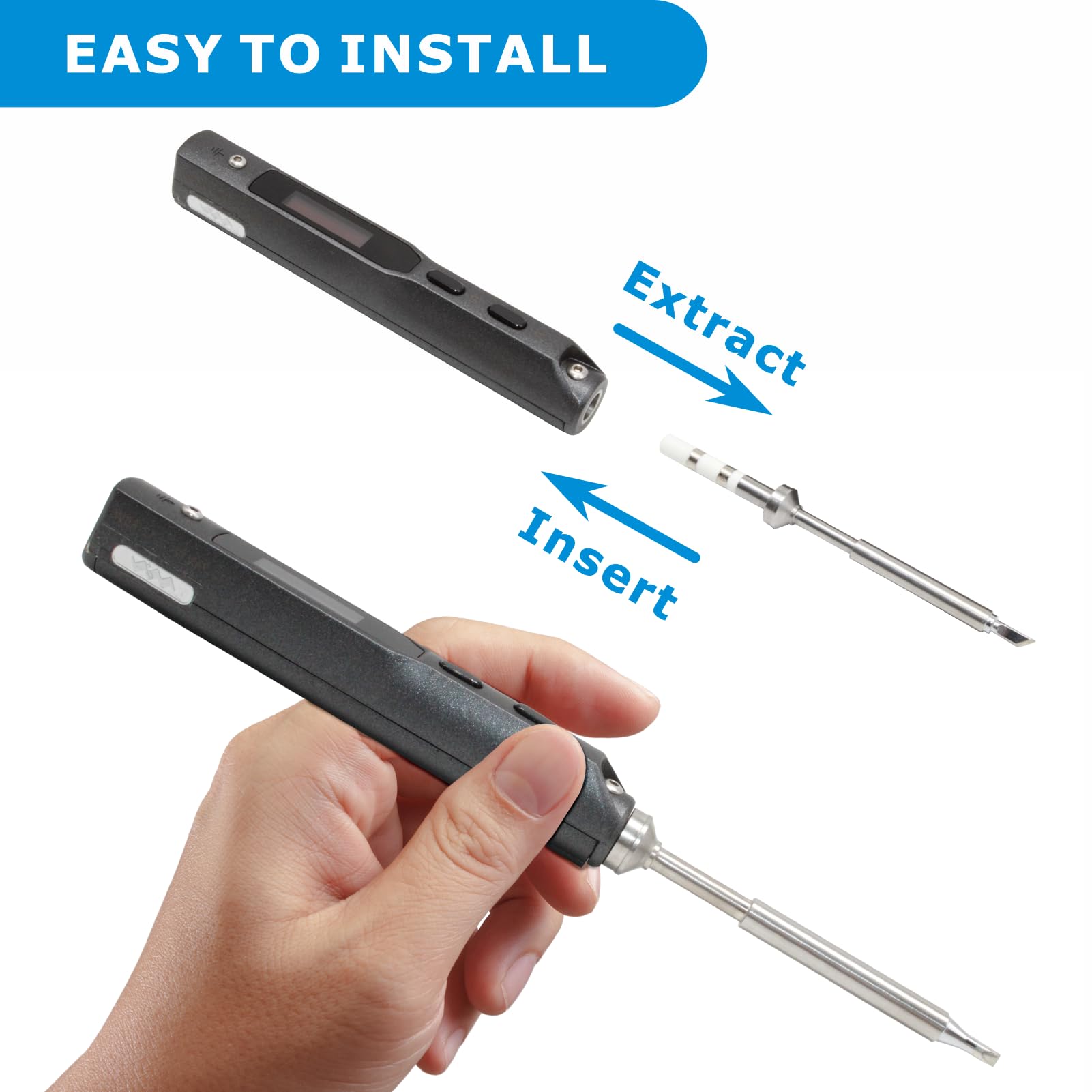 LUMINZENLUX TS-ILS tip focus for precise heat control.
