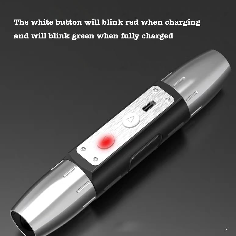 Lumirio Gemstones UV Flashlight angled on jewelry demonstrates rapid inspection under four modes