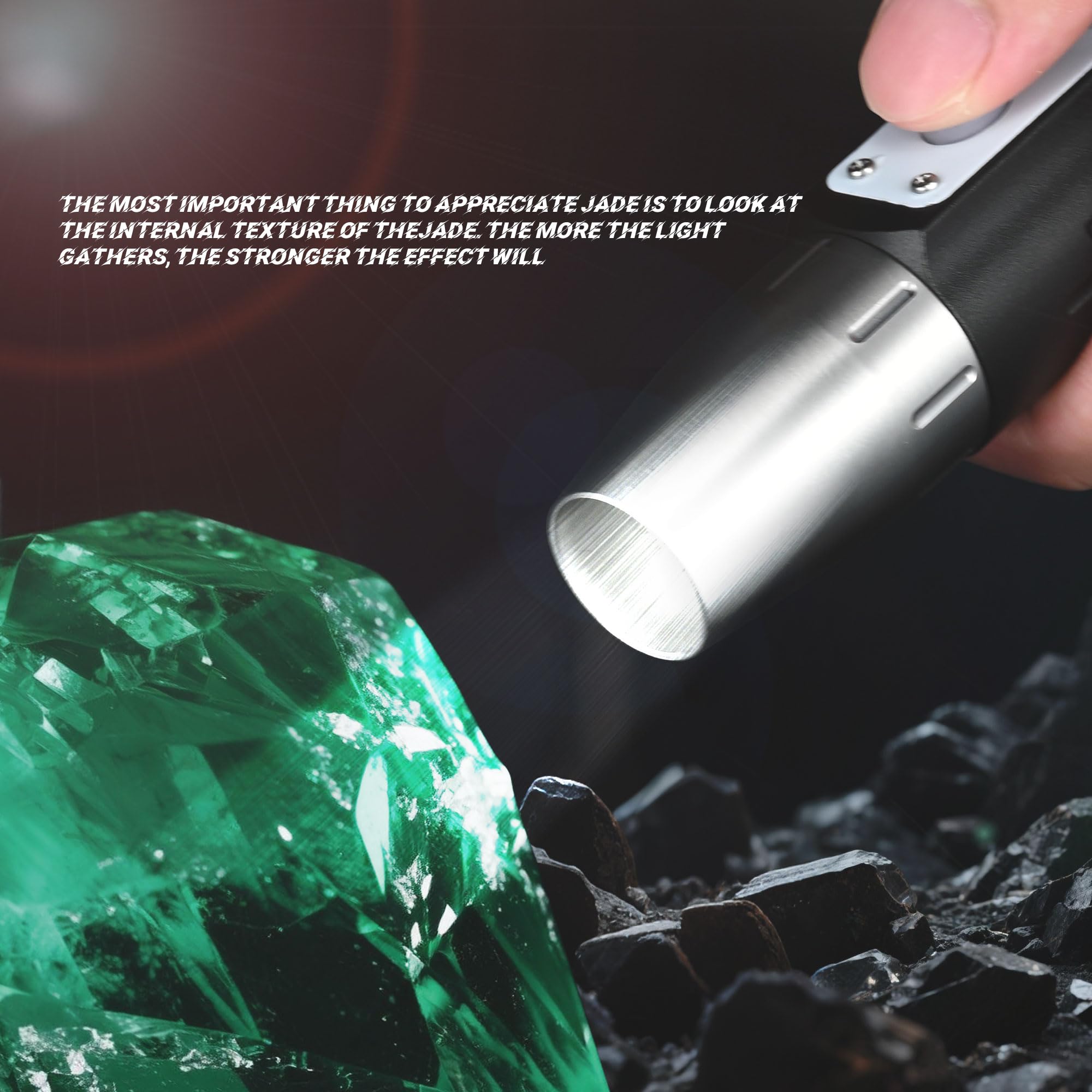 Lumirio Gemstones UV Flashlight battery indicator and charging for reliable use