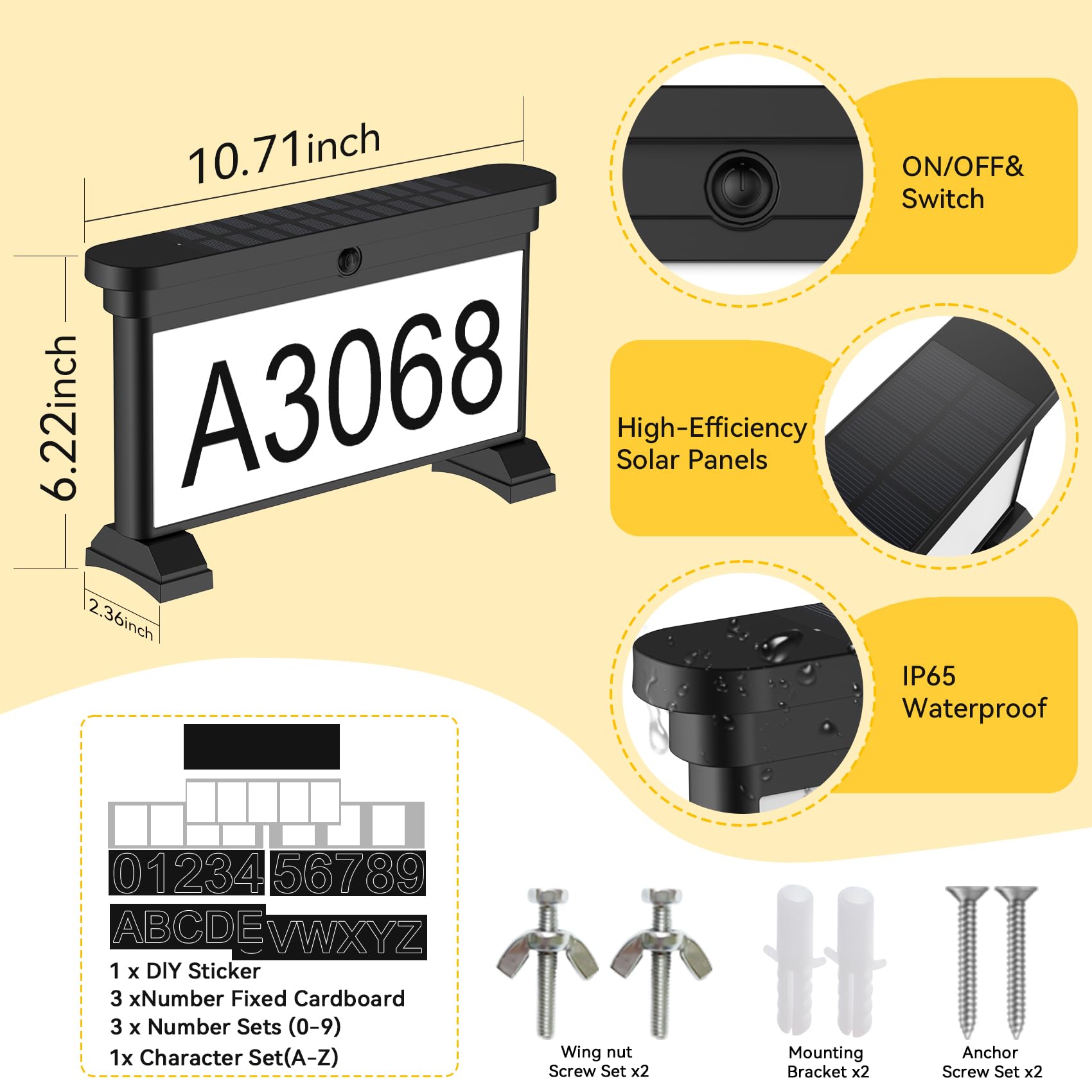 LumiZen easy-install hardware included for quick mounting on various surfaces.