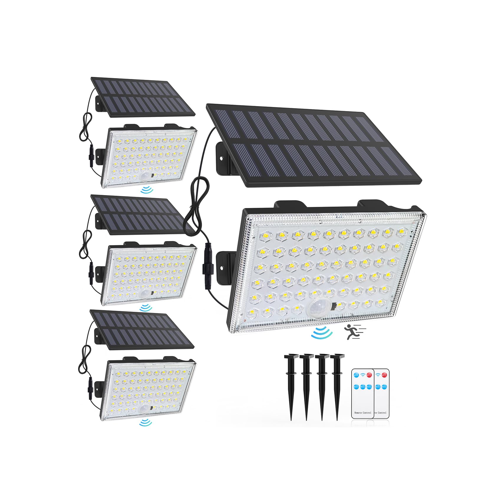 LumiZen split-design outdoor solar light with flexible placement and sunlight-powered operation
