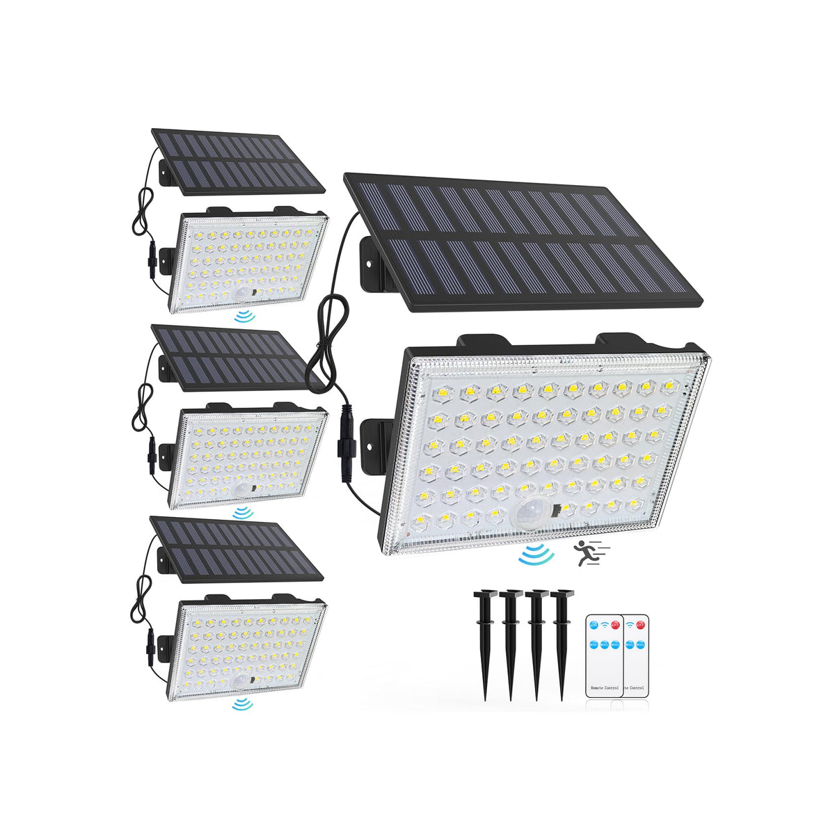 LumiZen split-design outdoor solar light with flexible placement and sunlight-powered operation
