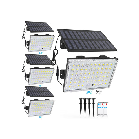 LumiZen split-design outdoor solar light with flexible placement and sunlight-powered operation