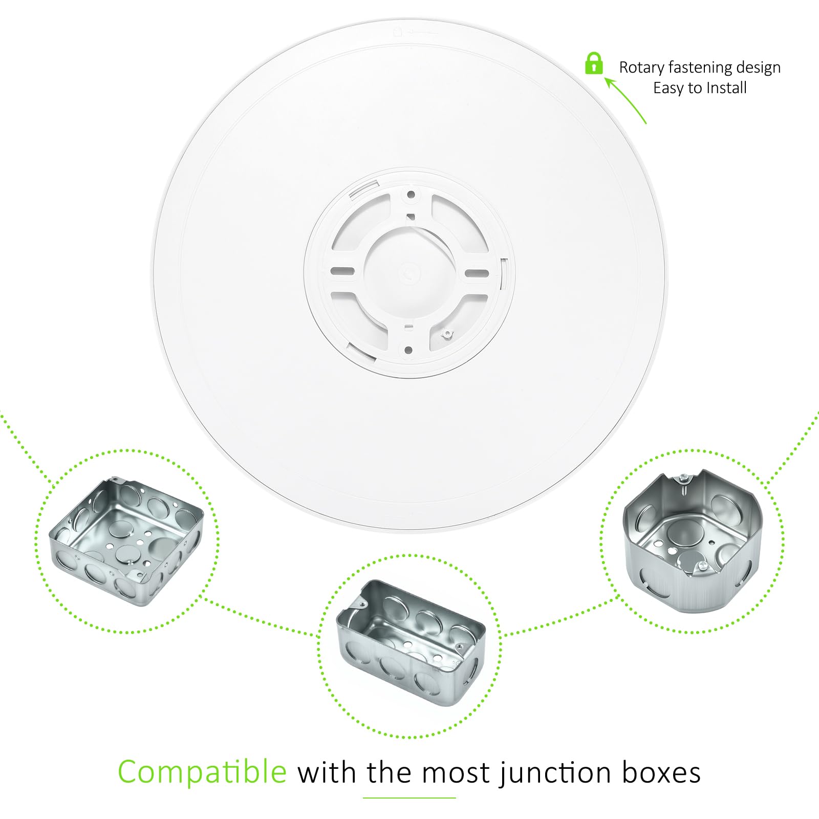 LUMLLSAJI 24W ceiling light delivers soft, steady brightness.