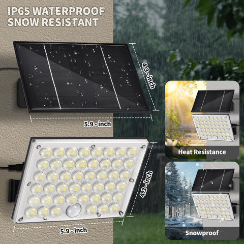 LUMLLSAJI dusk-to-dawn solar light helps illuminate walkways with low energy use