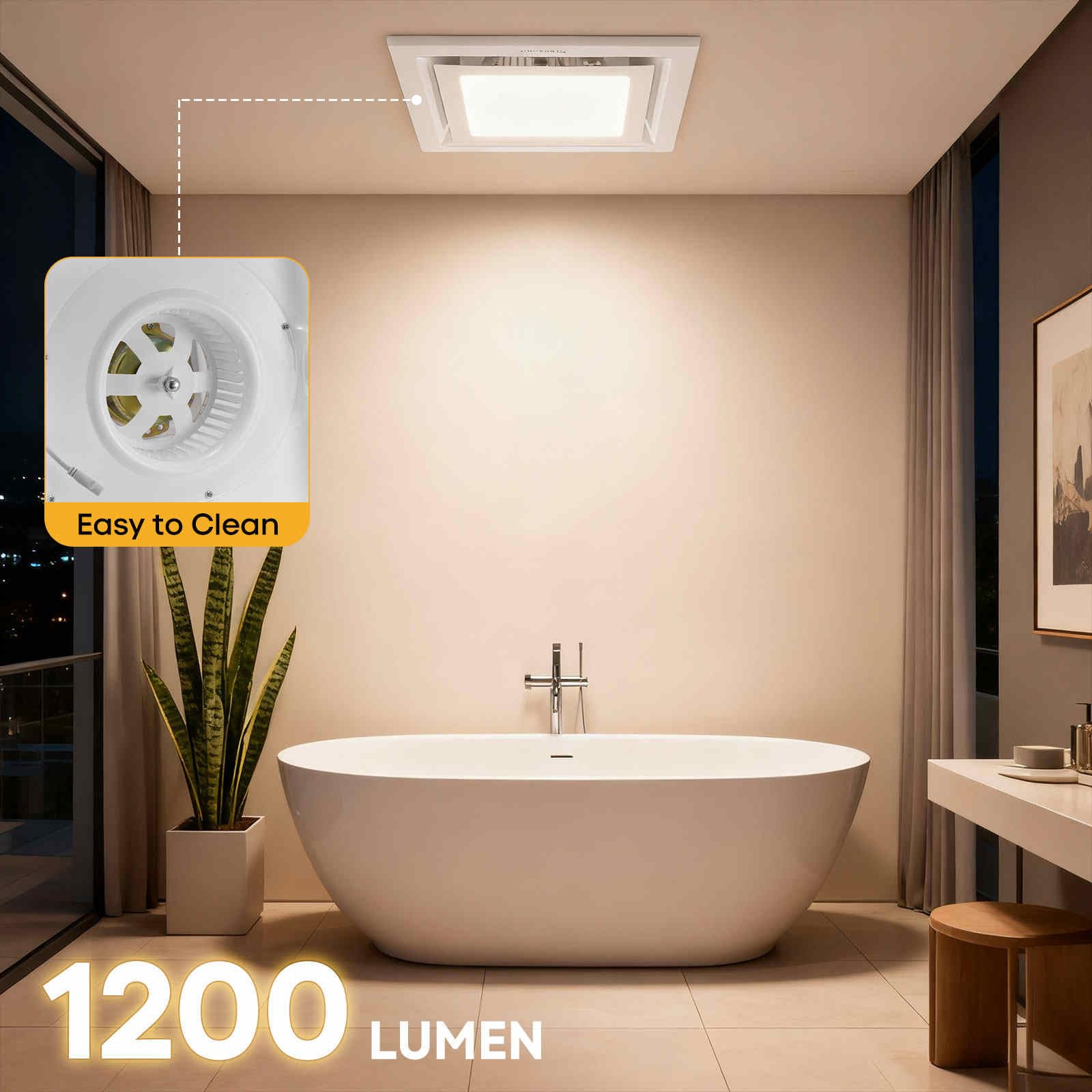 LUMLLSAJI mirrors stay clearer after showers with efficient moisture removal.
