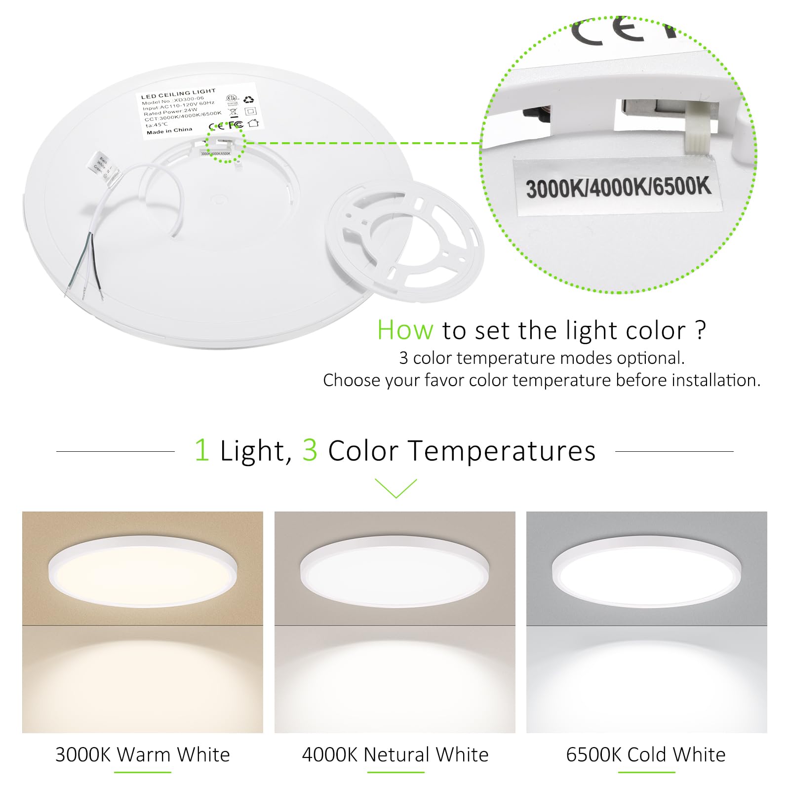 LUMLLSAJI round white finish enhances modern room aesthetics