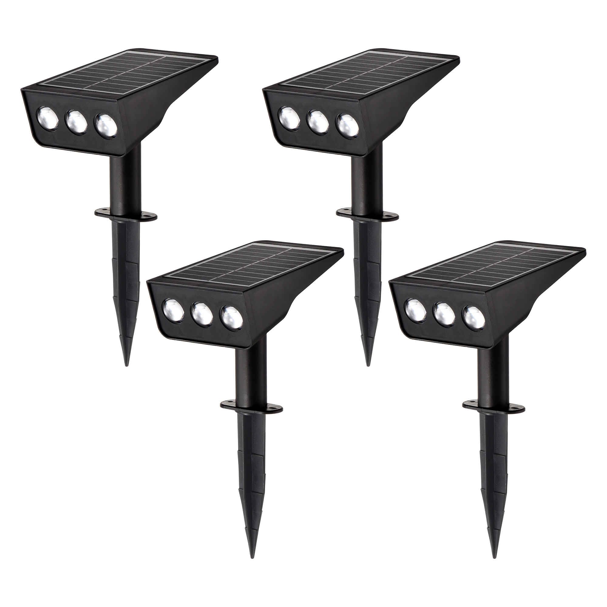LUMLLSAJI Solar Spotlight angle-adjustable for precise garden lighting and energy efficiency.