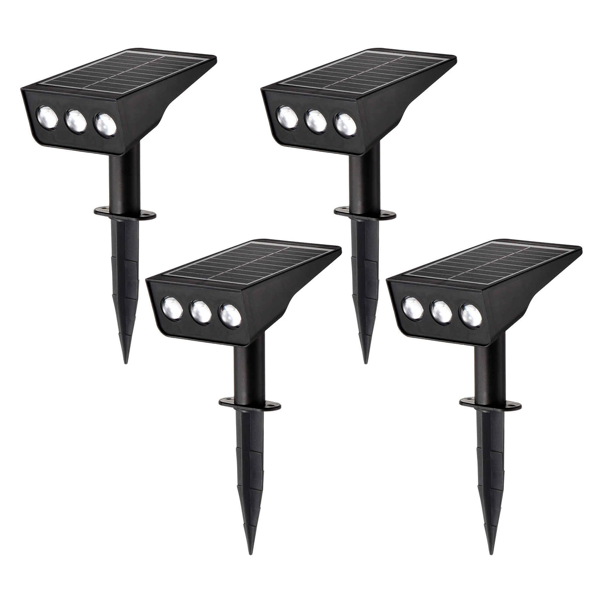 LUMLLSAJI Solar Spotlight angle-adjustable for precise garden lighting and energy efficiency.