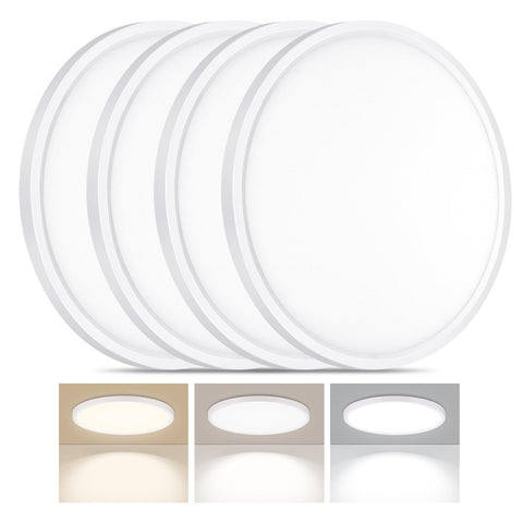 LUMLLSAJI ultra-thin 12-inch ceiling light with even glow for living spaces