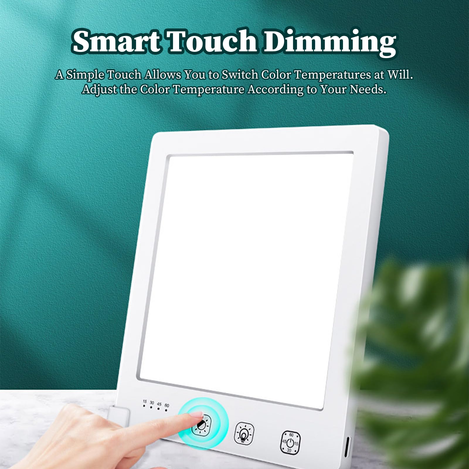 Lumo Therapy adjustable brightness and color temperature tailor light to any task.