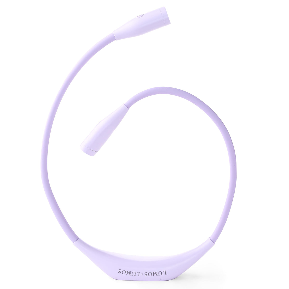 LUMOS Knitting Light neckband worn for hands-free comfortable knitting sessions.