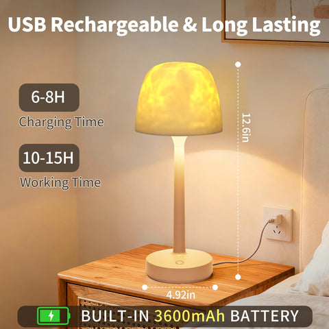 Lumoza portable light for shower, patio, and bedroom use.