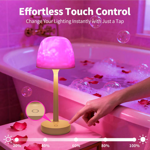 Lumoza two-moods design shifts from shower light to starry glow.