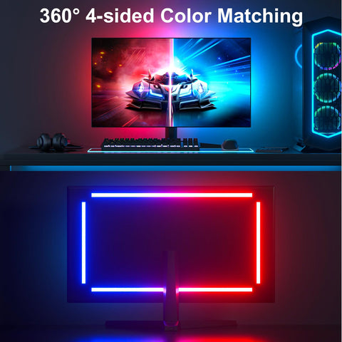 Lumtang backlights connect via USB for quick, plug-and-play setup.