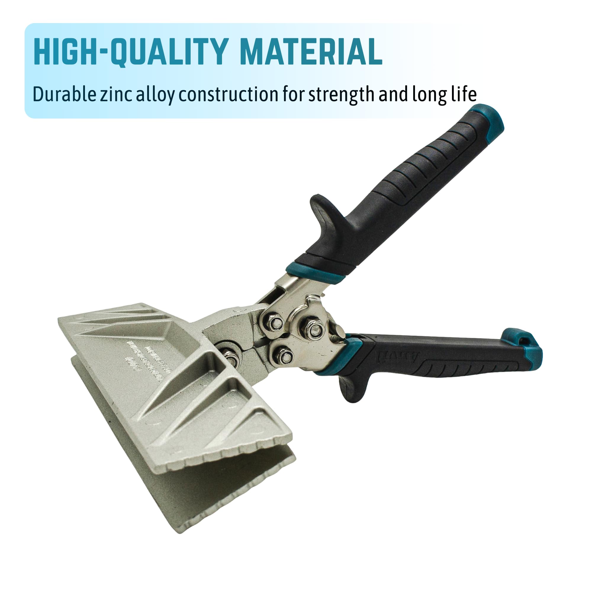 Luna Crates 9-Inch seamer durable zinc close-up reveals solid construction.