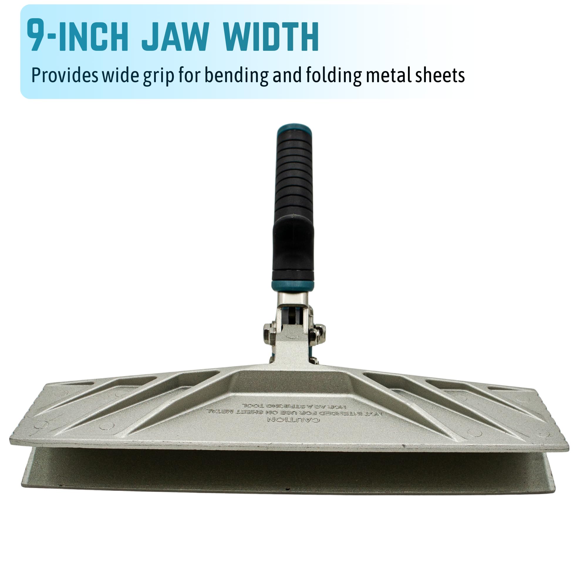 Luna Crates 9-Inch seamer ergonomic grip enhances comfort during use.