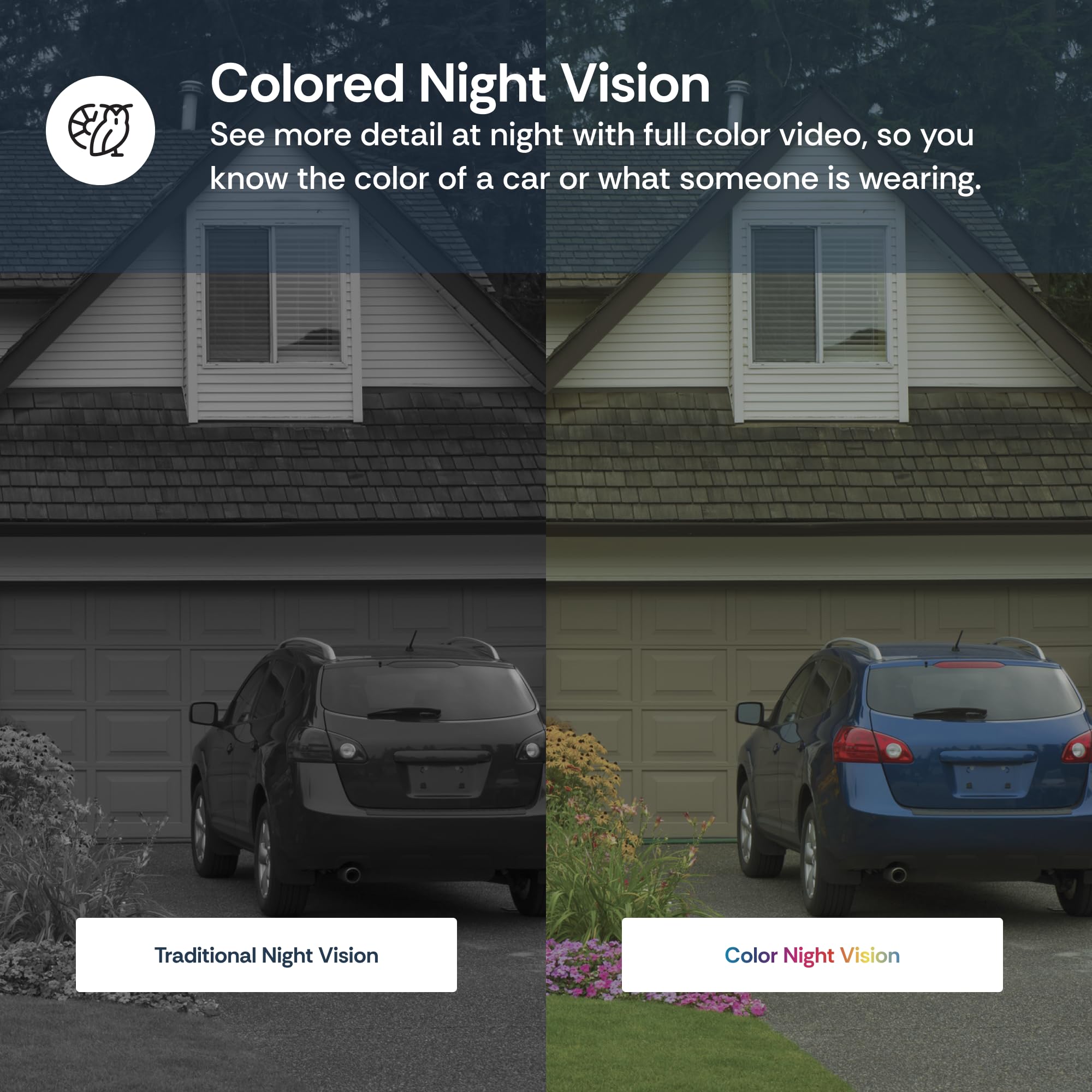 Luna Doorbell Camera AI detection highlights intelligent person and package alerts.