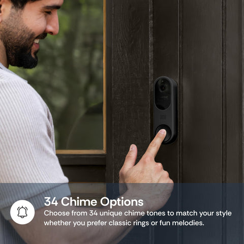 Luna Doorbell Camera two‑way audio enabling remote conversation with visitors.
